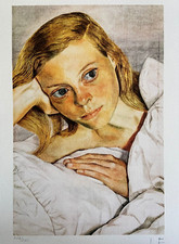 Lucian, Freud Lithograph COA