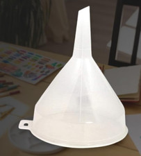 Clear Plastic Funnel Bottle Filling Essential Oils Crafts Lab Use