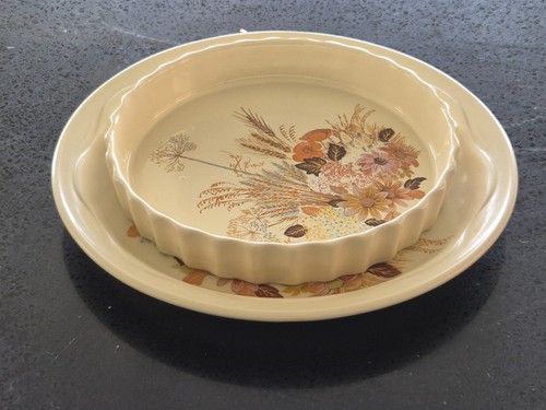 Poole pottery flan dish - flan,