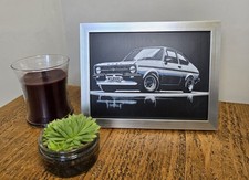 Framed HueForge 3D Printed Art