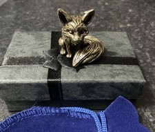 Lucky Miniature Brass Fox
