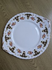 Royal Stafford Balmoral bone china cake plate 10 1/2" x 9 1/8" excellent