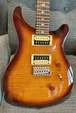 PRS SE CUSTOM 24 FLAME  TOBACCO BURST ELECTRIC GUITAR