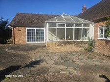 Conservatory white upvc with - upvc,