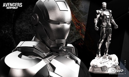 Iron man statue - statue, –