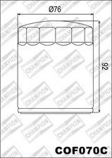 Cof070c Oil Filter CHAMPION Harley Davidson Xl1200v Sportster 1200 72 2013