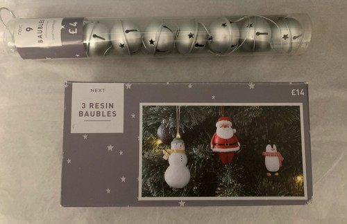 Next christmas baubles - 3x,