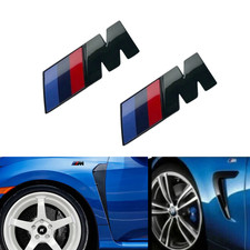 2x Black M Sport Boot Rear