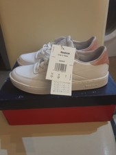 Reebok Classics Club C Clean Trainers Ladies White Size UK 4 EU 37 US 6.5