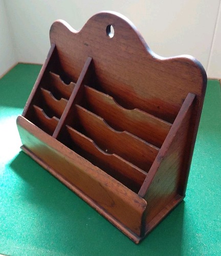 Antique oak victorian letter - oak,
