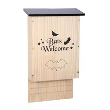 Outdoor Wooden Bat House. Garden Decoration.