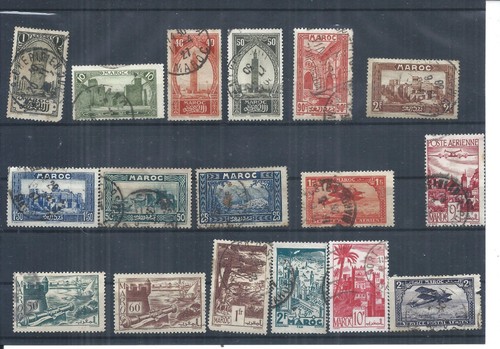 French morocco stamps small - french, stamps.
