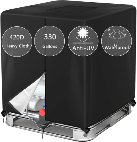 330 gallon ibc tote - gallon, cover