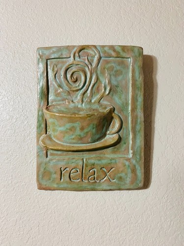 Vintage rustic red clay - clay, glazed