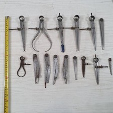 15 x Vintage Moore & Wright  Compass, Int Caliper, Ext Caliper Mixed Lot - S77