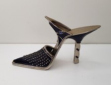 JUJU PALAIS ROYAL WITH SWAROVSKI CRYSTALS METAL HIGH HEEL SHOE MINIATURE 6.5cm