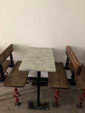 6x marble tables and one free