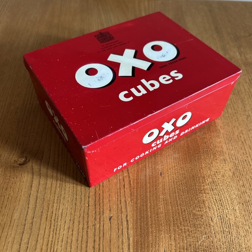 Vintage oxo cubes large red - cubes,