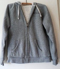 Jack Wills. Grey Marl with  Fleece Look Lining Hoodie. 12. Pit round 42in/106cm.
