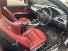 Genuine BMW 3 Series E93 Red Leather Interior Door Cards