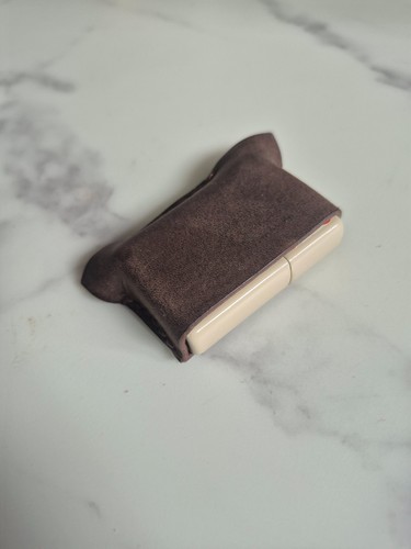 Genuine leather zippo lighter - leather,