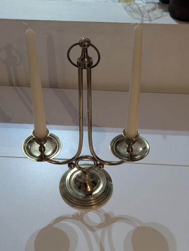 Vintage tall brass double - tall,