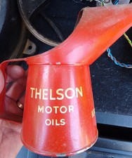 THELSON Motor Oils & Tractor Oils PINT POURER  Vgc Oil Can KENNETH THELWALL Ltd