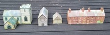 4 Used Plastic And Card N Gauge Buildings