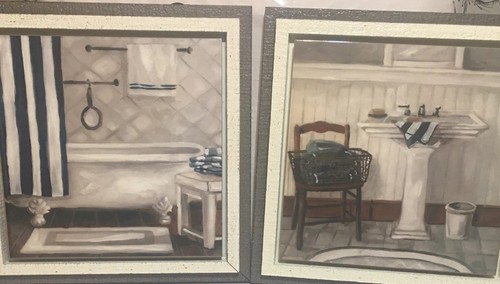 Navy gray bathroom - &gray,