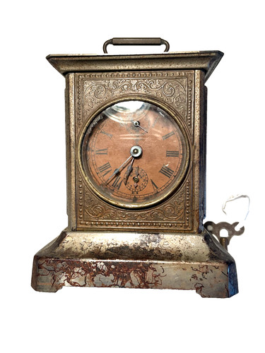 Antique german carriage clock - antique,