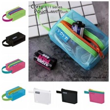 1pc Colorful Nylon Mesh Small Zipper Storage Bag Coin Purse Travel Portable