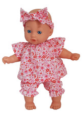11"-12" dolls clothes floral