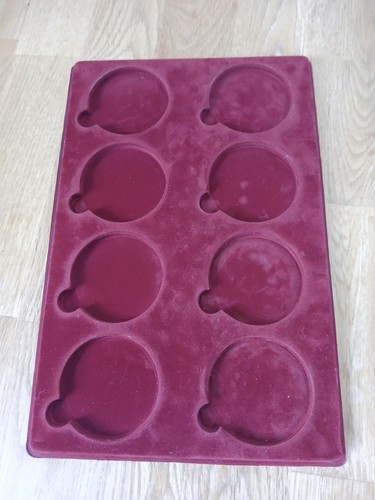 Coin tray red collection - coin,