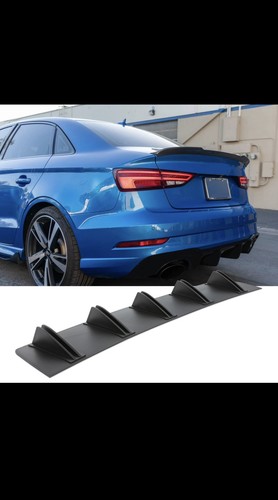 Rear diffuser fins bumper - diffuser,