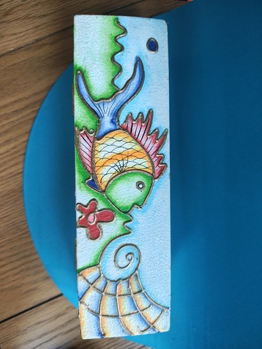 Hand painted wooden - hand,