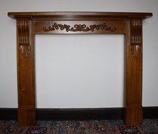 Handcarved Solid Oak Fire Surrounds