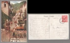 1919 Clovelly High Street Photochrom Postcard