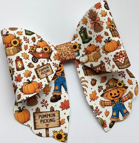 Pumpkin picking printed canvas - picking,