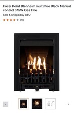 Blenheim gas fire - gas,