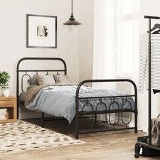 WALPLUS Metal Bed Frame Black