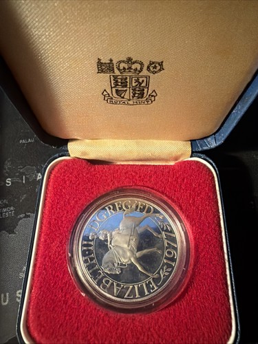 Silver crown coin - crown,
