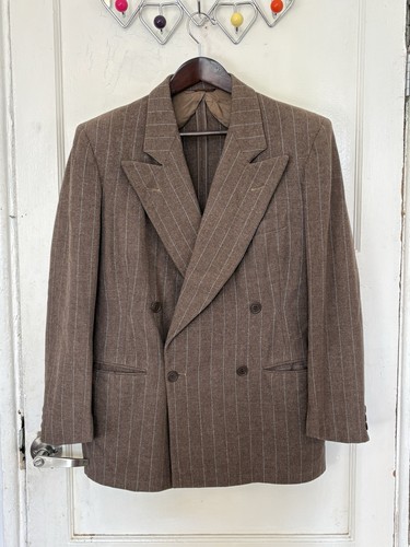 1940s thrift tex brown flannel - 1940s,