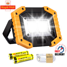 Trongle LED Rechargeable Work Lights, 30W Floodlight Battery Security Light with