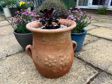 Vintage Olive Tree Planter Italian Terracotta Garden Patio Jardiniere Pot