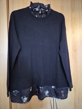 Womens Ted Baker Shirt Jumper Size 4 UK 14 Long Sleeve