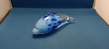 Murano Blue Spotted Hand Blown