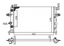 NRF Radiator for Vauxhall