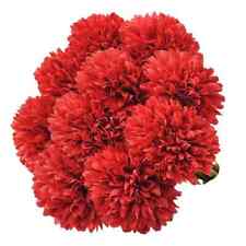 10Pcs Artificial Chrysanthemum Ball Fake Flowers Bouquet Wedding Parties Decor