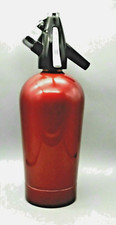 Vintage Mid Century Retro BOC Sparklets Soda Syphon Metallic Red-Bar Cocktails #