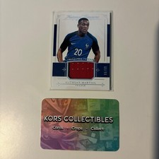France ANTHONY MARTIAL MATCH WORN PATCH 96/99 - 2018 NATIONAL TREASURES MAN UTD